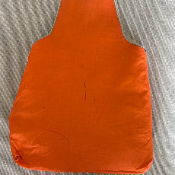 Vintage Hippie Handmade Crewel Embroidery Tote Bag Purse - Picture 6 of 11